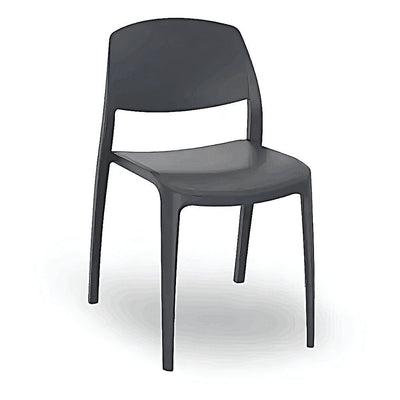 Silla Comercial para Terraza Protección UV - RESOL SMART - Varios Colores - Asiento y Respaldo en Polipropileno - 05365 - Resol - NOGAL BEAT - Silla Comercial Exterior