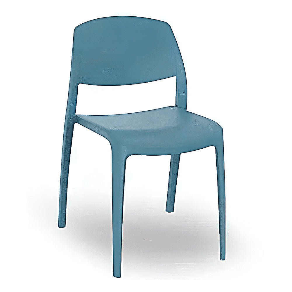 Silla Comercial para Terraza Protección UV - RESOL SMART - Varios Colores - Asiento y Respaldo en Polipropileno - 05367 - Resol - NOGAL BEAT - Silla Comercial Exterior