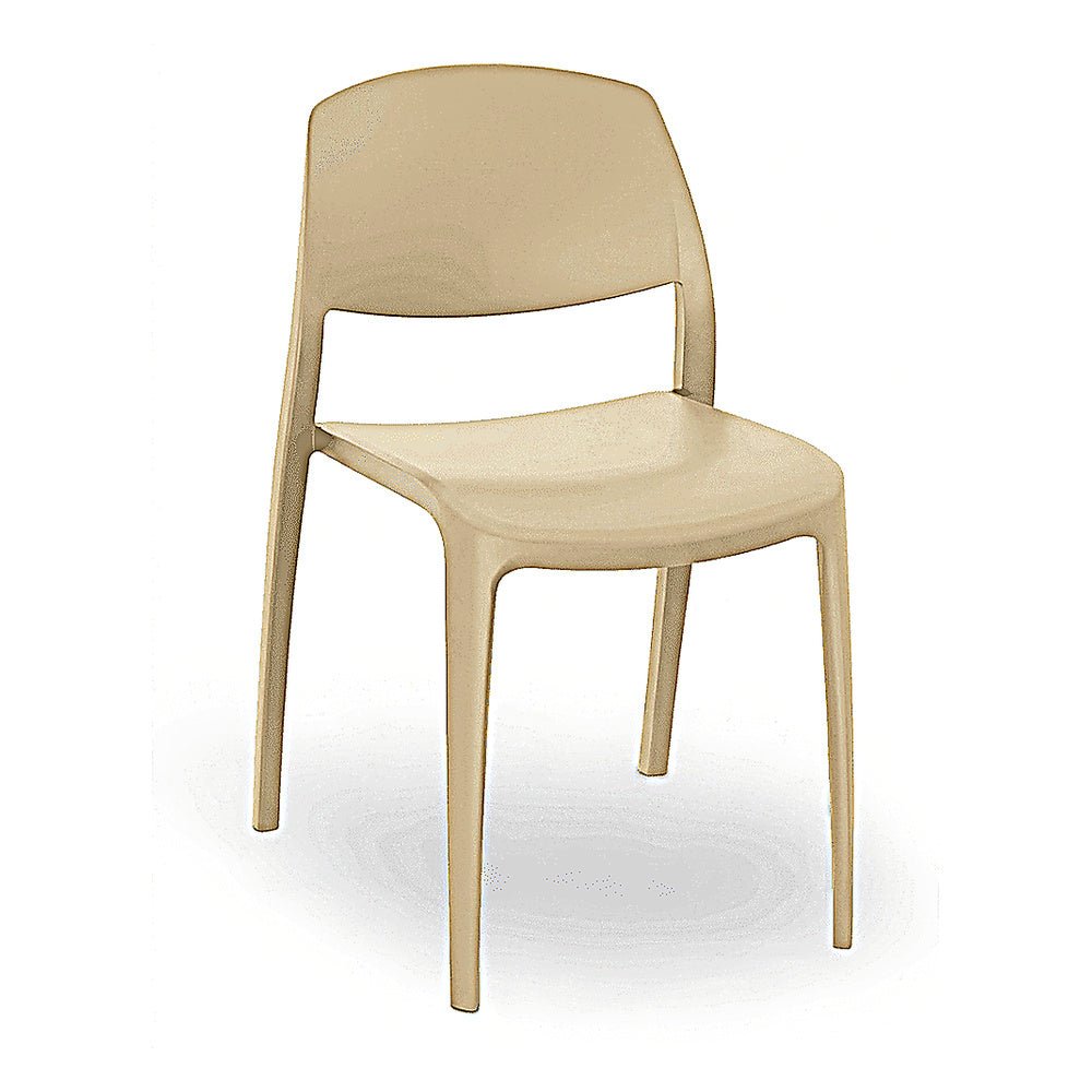 Silla Comercial para Terraza Protección UV - RESOL SMART - Varios Colores - Asiento y Respaldo en Polipropileno - 07114 - Resol - NOGAL BEAT - Silla Comercial Exterior