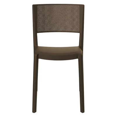 Silla comercial Resol Spot de polipropileno con fibra de vidrio, apilable para exterior