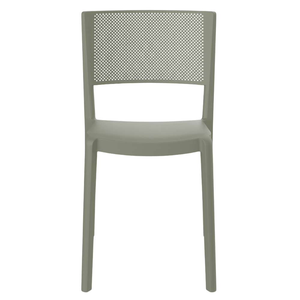 Silla comercial Resol Spot de polipropileno con fibra de vidrio, apilable para exterior