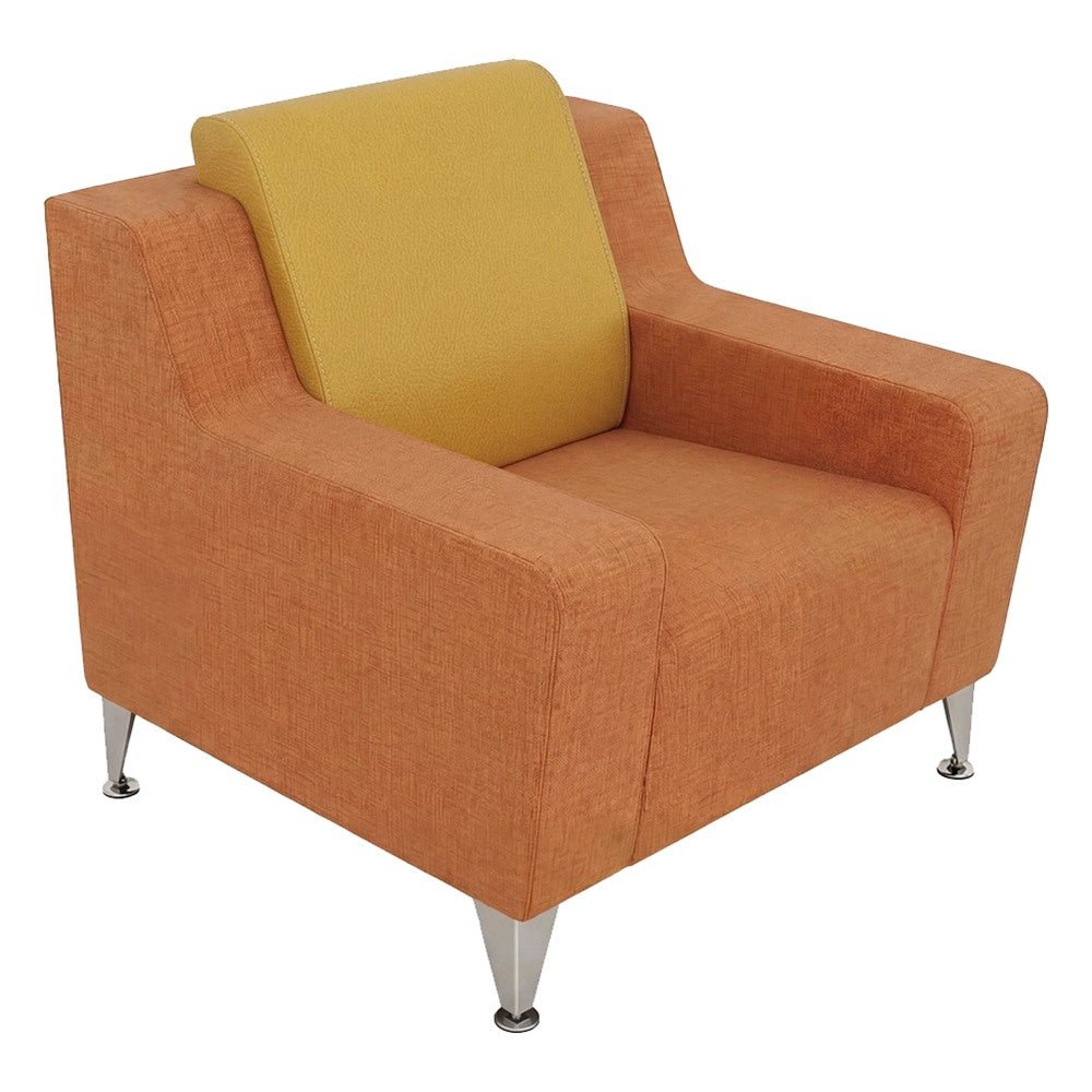 Silla con Brazos Bajos para Recepción - GEBESA FOMCORE SOCIAL - Tapizado - GFCI150353432 - GEBESA - NOGAL BEAT - Silla Ocasional
