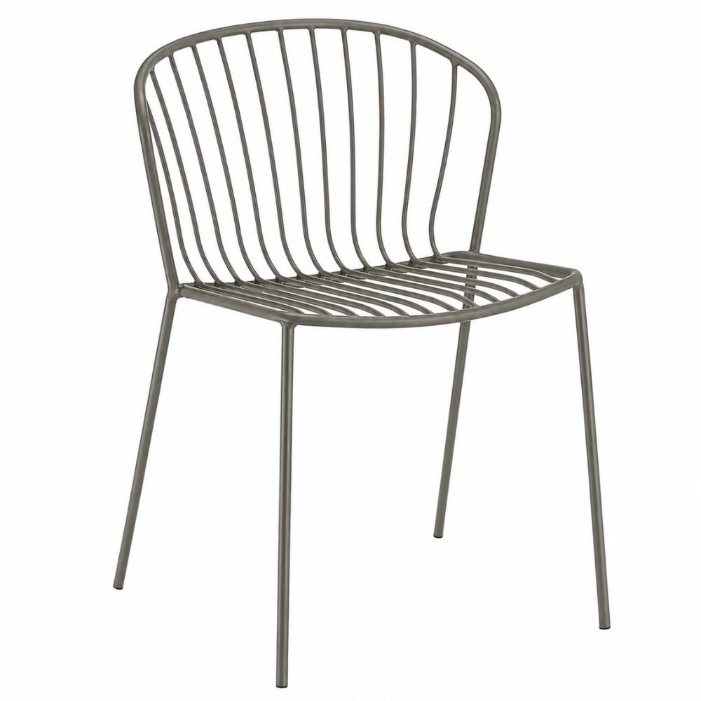 Silla de Áreas de Exterior y Terrazas - LABENZE AMITHA 155-22700 - Varios Colores - Estructura de Metal y 4 Patas Fijas - 155-22700 - Labenze - NOGAL BEAT - Silla de Terraza