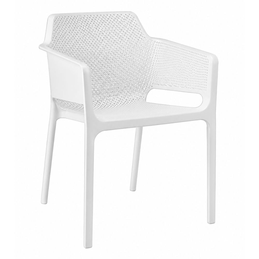 Silla de Intemperie para Hotel - NOGAL BEAT JULIA - Varios Colores - Polipropileno - SILLA JULIA Blanco - CAMCO - NOGAL BEAT - Silla de Terraza
