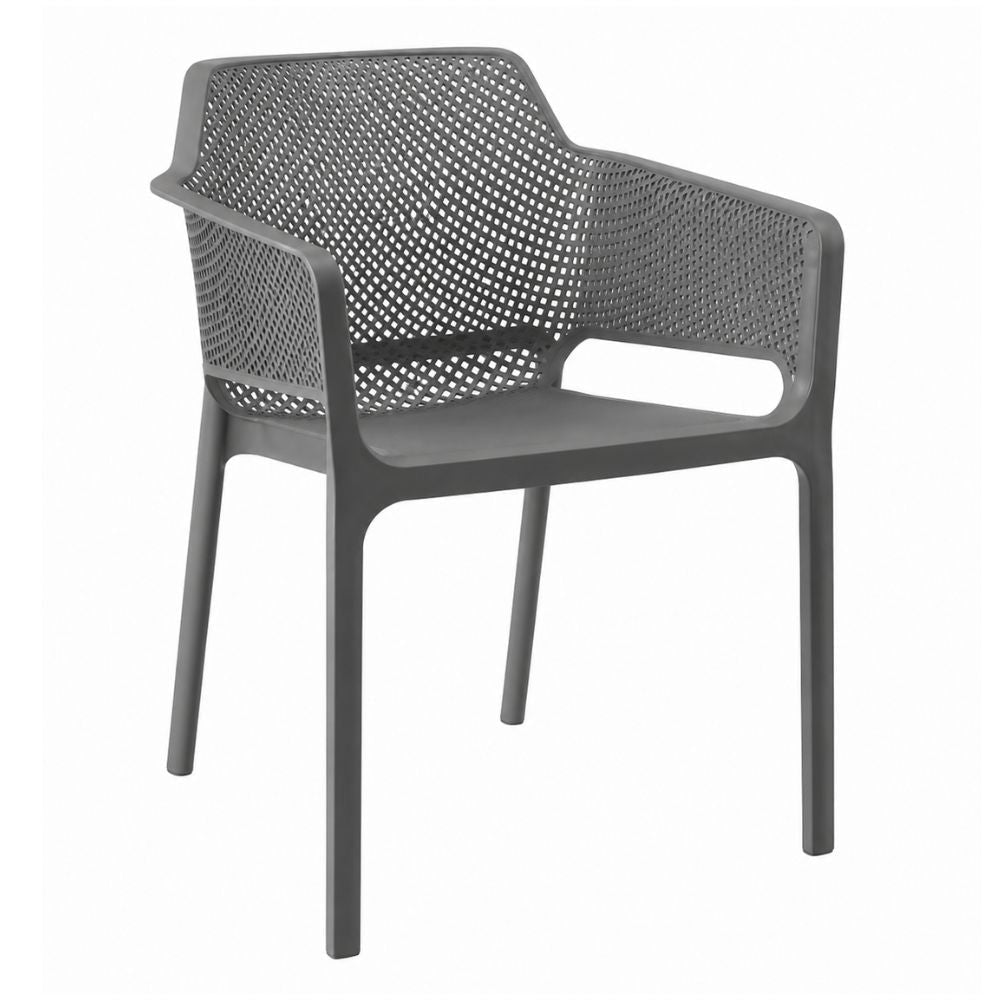 Silla de Intemperie para Hotel - NOGAL BEAT JULIA - Varios Colores - Polipropileno - SILLA JULIA Gris - CAMCO - NOGAL BEAT - Silla de Terraza