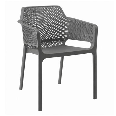 Silla de Intemperie para Hotel - NOGAL BEAT JULIA - Varios Colores - Polipropileno - SILLA JULIA Gris - CAMCO - NOGAL BEAT - Silla de Terraza