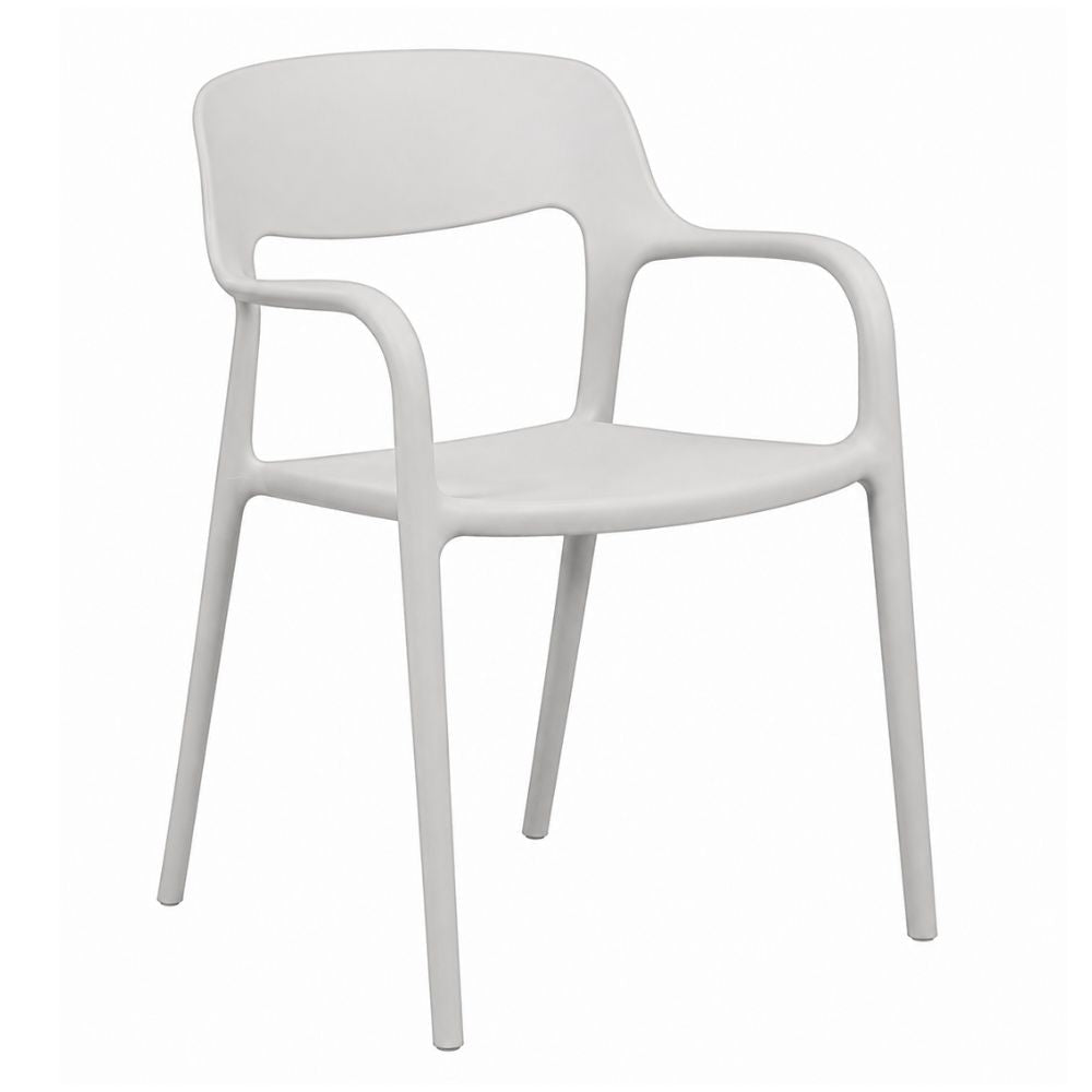 Silla de Intemperie para Spa - NOGAL BEAT LUANA - Blanco - Polipropileno con Antebrazo - SILLA LUANA con antebrazo Blanco - CAMCO - NOGAL BEAT - Silla de Terraza