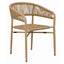 Silla de Intemperie para Zona de Alberca - NOGAL BEAT ELISA - Varios Colores - Aluminio y Cuerda - SILLA ELISA Natural - CAMCO - NOGAL BEAT - Silla de Terraza
