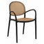 Silla de Intemperie para Zona de Alberca - NOGAL BEAT FLORENCE - Varios Colores - Polipropileno con Antebrazo - SILLA FLORENCE con antebrazo Negro / Café - CAMCO - NOGAL BEAT - Silla de Terraza