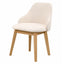 Silla de Interior para Áreas de Estar - NOGAL BEAT FINN - Varios Colores - Madera de Roble y Tela Poliéster - SILLA FINN Beige - CAMCO - NOGAL BEAT - Silla Comercial Interior