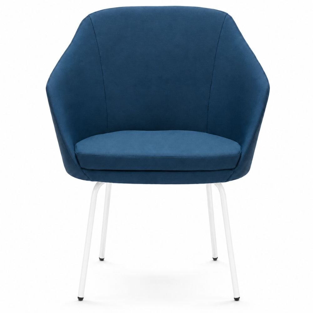 Silla de Oficina de Sala de Espera - LABENZE ANNETTE - Varios Colores - Tapizado y Cojín Individual - 155-10745-BCO GRADO 0 - Labenze - NOGAL BEAT - Silla de Visita