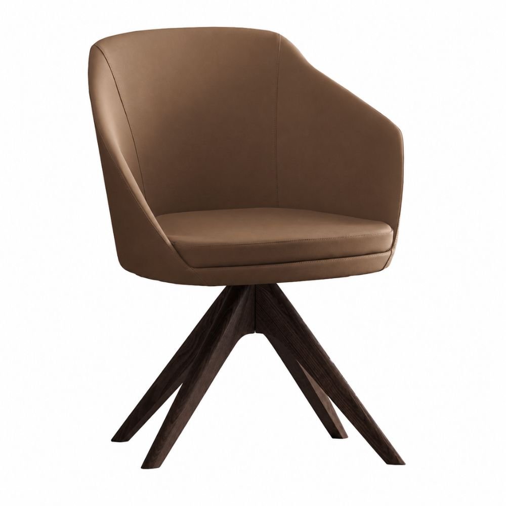 Silla de Oficina de Sala de Espera - LABENZE ANNETTE - Varios Colores - Tapizado y Cojín Individual - 155-10730-000 GRADO 0 - Labenze - NOGAL BEAT - Silla de Visita