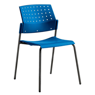 Silla de Oficina de Sala de Espera - LABENZE ARETA 106-00200 - Varios Colores - Estructura Tubular Negro sin Brazos - 106-00200 - Labenze - NOGAL BEAT - Silla de Visita