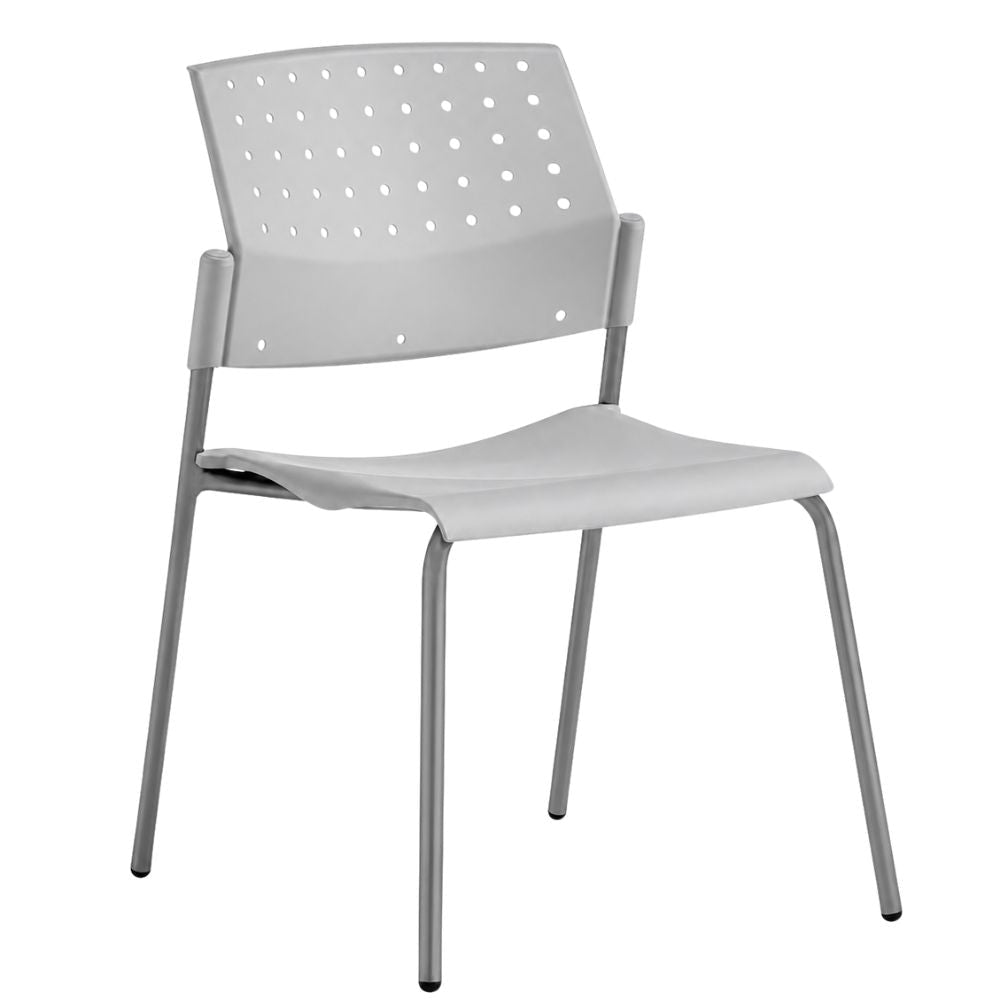 Silla de Oficina de Sala de Espera - LABENZE ARETA 106-00210 - Varios Colores - Estructura Tubular Gris sin Brazos - 106-00210 - Labenze - NOGAL BEAT - Silla de Visita