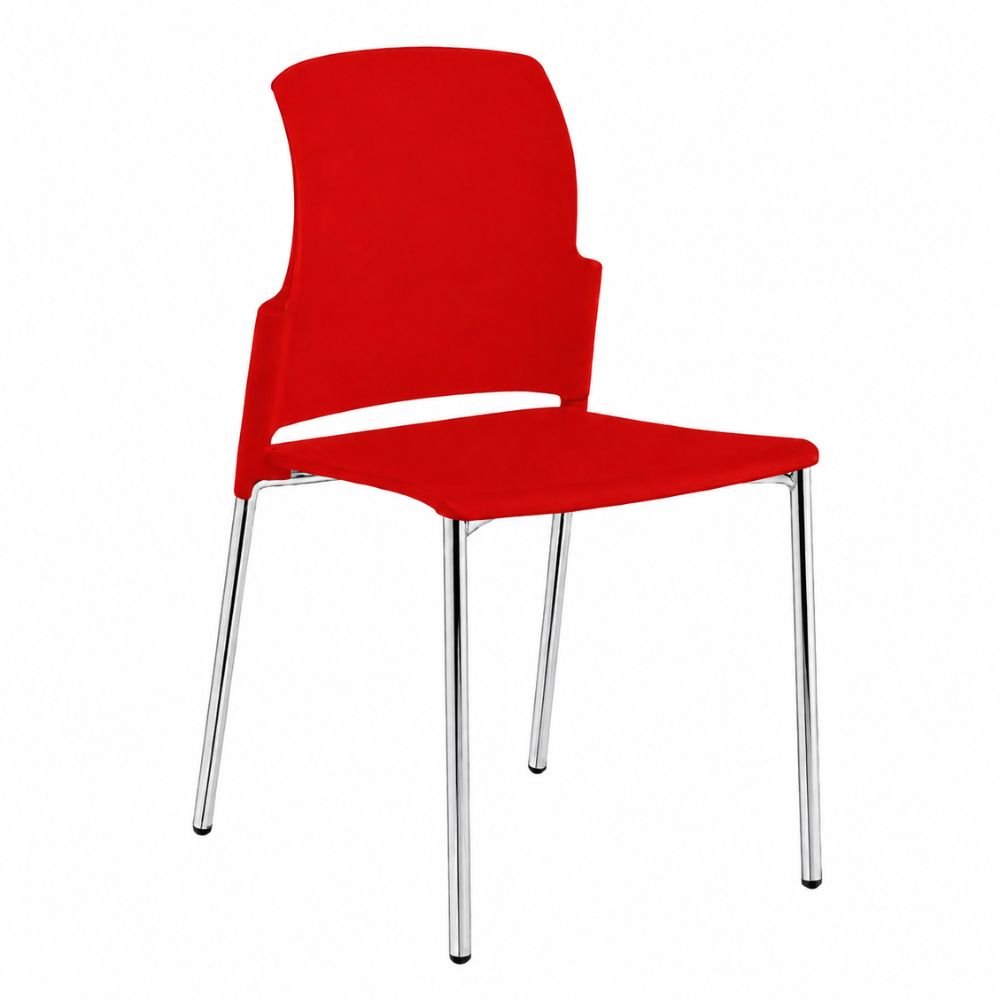Silla de Oficina de Sala de Espera - LABENZE CLASS 106-00720 - Varios Colores - Patas Tubular Cromado sin Brazos - 106-00720 - Labenze - NOGAL BEAT - Silla de Visita