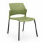 Silla de sala de espera Labenze Replay 106-00600 con respaldo multiperforado y patas tubulares negras
