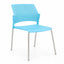 Silla de sala de espera LABENZE REPLAY 106-00610 con respaldo multiperforado y patas tubulares grises