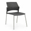 Silla de sala de espera LABENZE REPLAY 106-00610 con respaldo multiperforado y patas tubulares grises