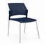 Silla de sala de espera LABENZE REPLAY 106-00610 con respaldo multiperforado y patas tubulares grises