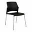 Silla de sala de espera Labenze Replay con respaldo multiperforado y patas tubulares cromadas en varios colores