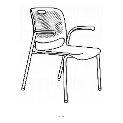Silla de Oficina de Visita Asiento y Respaldo Multiperforado - VERSA ALTUS FLYNK - Estructura Aluminio - Base 4 Patas con (móvil) - AL-710M - VERSA - NOGAL BEAT - Silla de Visita