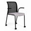 Silla de Oficina de Visita Móvil - VERSA ALTUS RAY - Varios Colores - Respaldo en Malla y Asiento Tapizado con Base de 4 Patas en Acero y Rodajas - AL-720M - VERSA - NOGAL BEAT - Silla de Visita