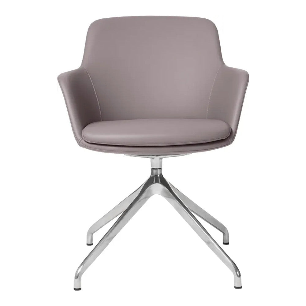 Silla de Oficina de Visita Respaldo Medio - VERSA ALTUS DEAN - Varios Colores - Asiento Tapizado en Pu - AL-645 - VERSA - NOGAL BEAT - Silla de Visita