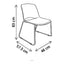 Silla de Oficina de Visita Trineo con Pad en Asiento Espuma Moldeada - VERSA ALTUS PITCH - Estructura Aluminio - AL-612T - VERSA - NOGAL BEAT - Silla de Visita