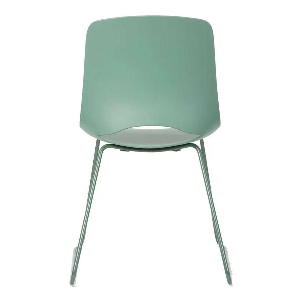 Silla de Oficina de Visita Trineo - VERSA ALTUS PITCH - Varios Colores - Asiento y Respaldo en Polipropileno - AL-612 - VERSA - NOGAL BEAT - Silla de Visita