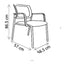 Silla de Oficina de Visita - VERSA ALTUS BRIA - Estructura Aluminio - Asiento Tapizado y Respaldo en Malla Negra - AL-324N - VERSA - NOGAL BEAT - Silla de Visita