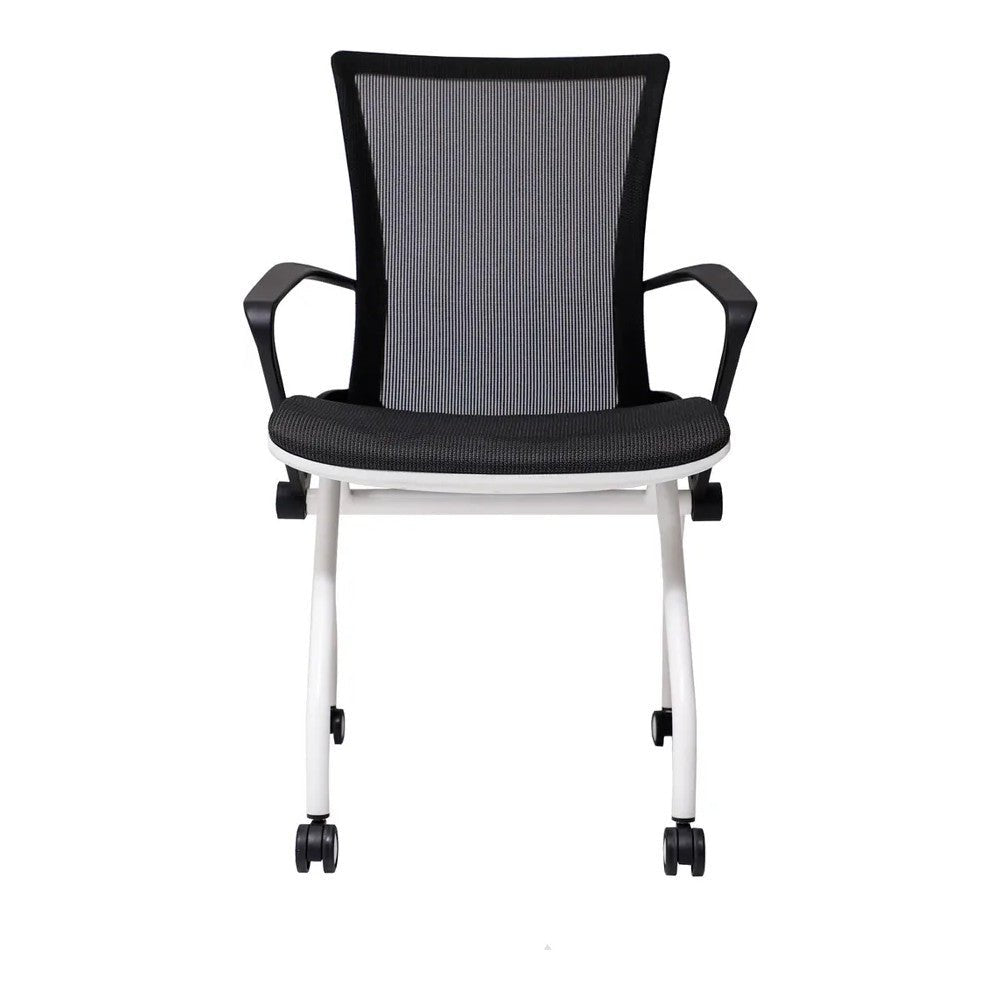 Silla de Oficina de Visita - VERSA ALTUS - Estructura Aluminio - Asiento Abatible y Respaldo Reclinable en Malla - AL-2516 - VERSA - NOGAL BEAT - Silla de Visita