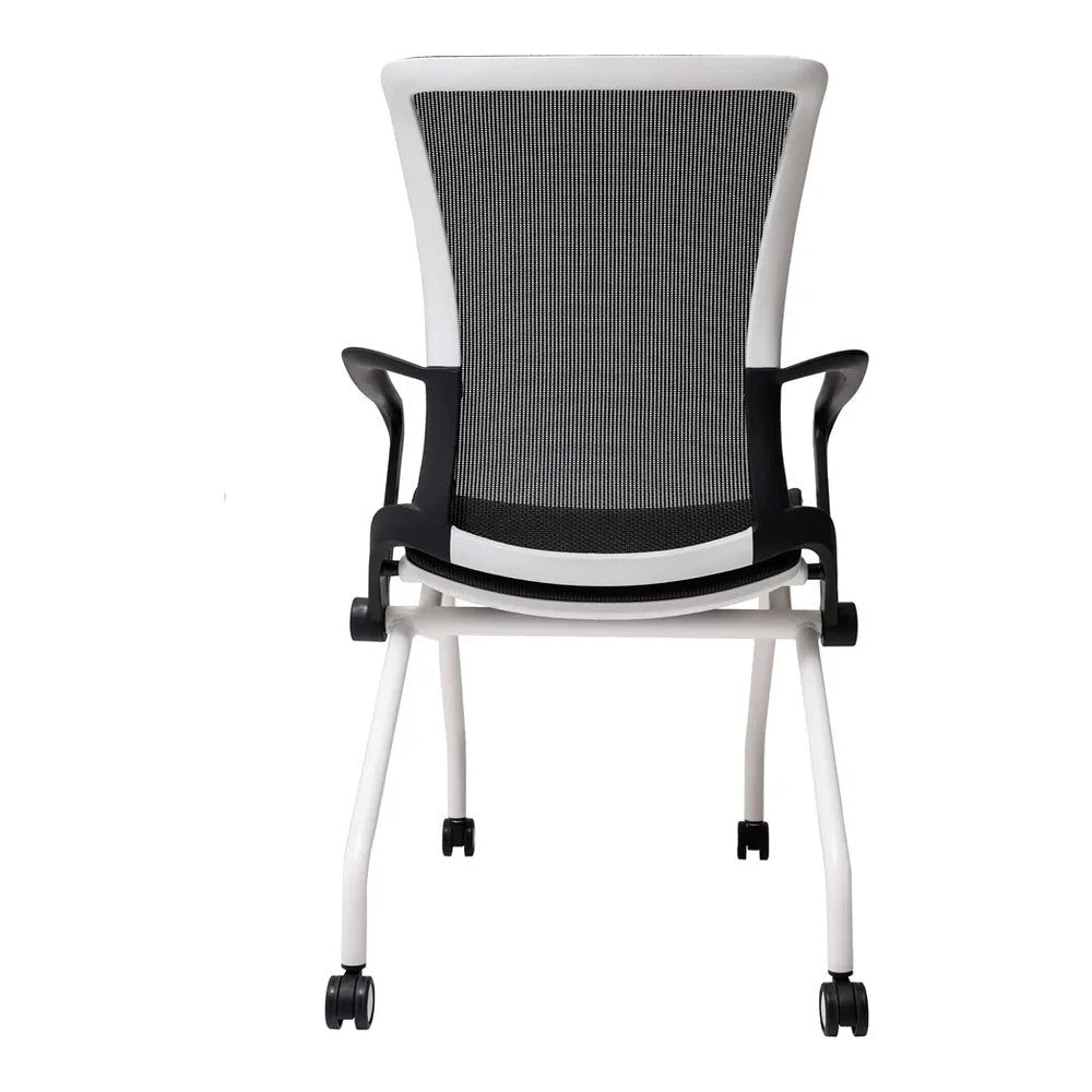 Silla de Oficina de Visita - VERSA ALTUS - Estructura Aluminio - Asiento Abatible y Respaldo Reclinable en Malla - AL-2516 - VERSA - NOGAL BEAT - Silla de Visita