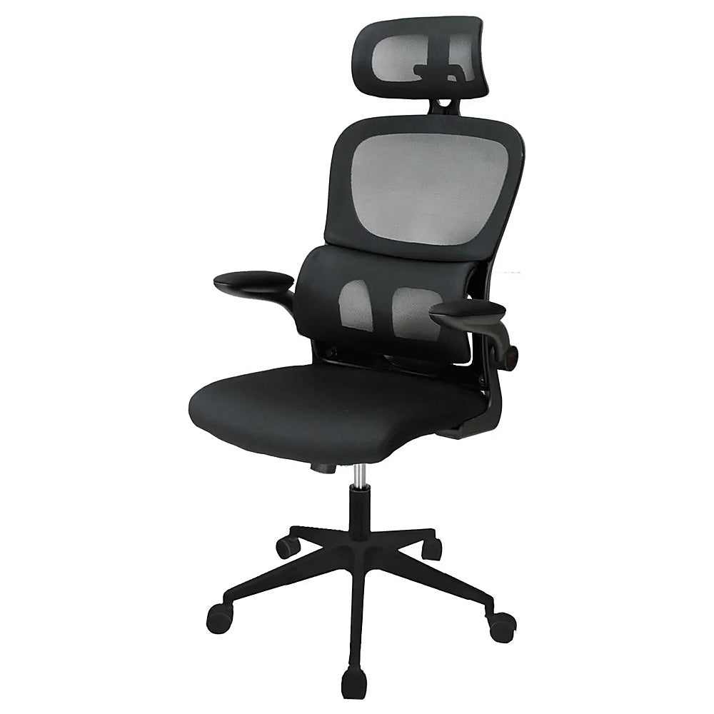 Silla de Oficina Directiva - KINGSTRONG BESSAN 8373 SILL0904942 - Negro - Respaldo en Malla y Asiento Tapizado - SILL0904942 - Mundo In - NOGAL BEAT - Silla Directiva
