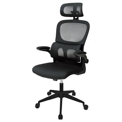 Silla de Oficina Directiva - KINGSTRONG BESSAN 8373 SILL0904942 - Negro - Respaldo en Malla y Asiento Tapizado - SILL0904942 - Mundo In - NOGAL BEAT - Silla Directiva
