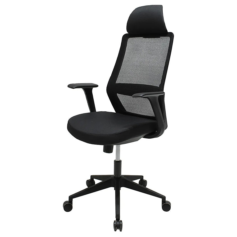 Silla de Oficina Directiva - KINGSTRONG RUAN 8323W SILL0904938 - Varios Colores - Respaldo en Malla y Asiento Tapizado - SILL0904938 - Mundo In - NOGAL BEAT - Silla Directiva