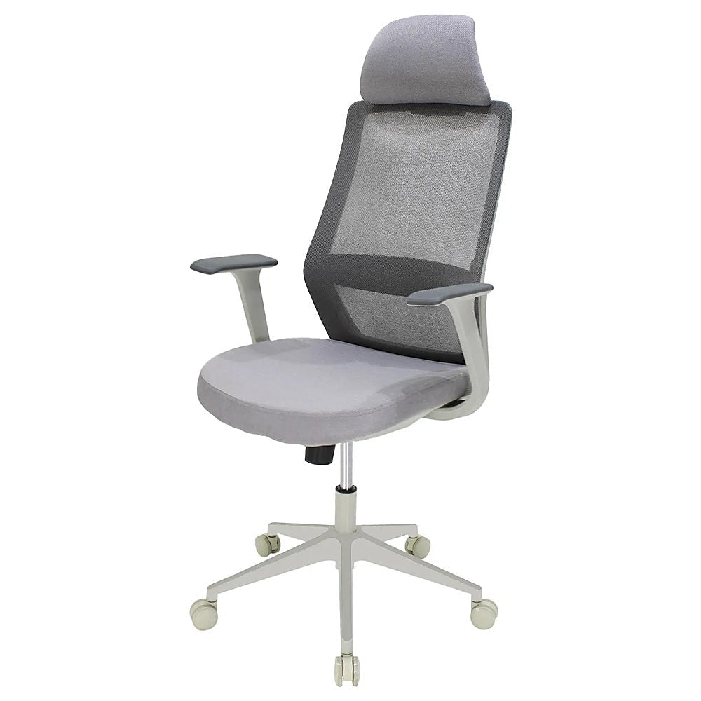 Silla de Oficina Directiva - KINGSTRONG RUAN 8323W SILL0904938 - Varios Colores - Respaldo en Malla y Asiento Tapizado - SILL0904938 - Mundo In - NOGAL BEAT - Silla Directiva