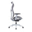 Silla ejecutiva ALBAR AB-80 gris con respaldo y asiento tapizados en malla y brazos 3D.