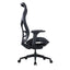 Silla ejecutiva ALBAR AB-80 negra con respaldo y asiento tapizados en malla y brazos 3D.