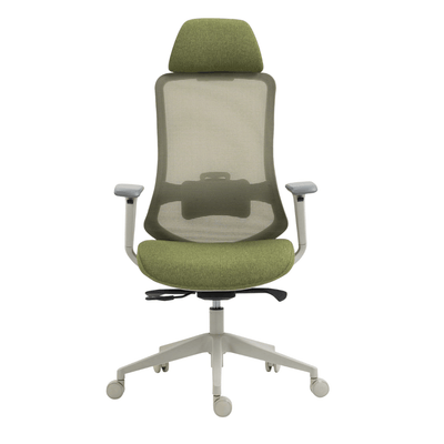 Silla De Oficina Ejecutiva - ALBAR AC - 30 GV - Verde - Respaldo En Malla y Asiento Tapizado - AC - 30 GV - ALBAR - NOGAL BEAT - Sillas de Oficina