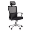 Silla ejecutiva ALBAR LK-20CC con respaldo en malla y base cromada de 5 puntas.