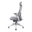 Silla de Oficina Ejecutiva con Cabecera Ajustable - VERSA ALTUS ANIA - Estructura Aluminio - Asiento Tapizado en Tela y Respaldo en Malla - AL-2620 - VERSA - NOGAL BEAT - Silla Ejecutiva