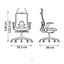 Silla de Oficina Ejecutiva con Cabecera Ajustable - VERSA ALTUS ANIA - Estructura Aluminio - Asiento Tapizado en Tela y Respaldo en Malla - AL-2620 - VERSA - NOGAL BEAT - Silla Ejecutiva