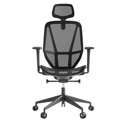 Silla de Oficina Ejecutiva Ergonómica - OFFIHO BLACK GLOVE OHE - 505 - Negro - Respaldo y Asiento en Malla - OHE-505 - OFFIHO - NOGAL BEAT - Sillas de Oficina