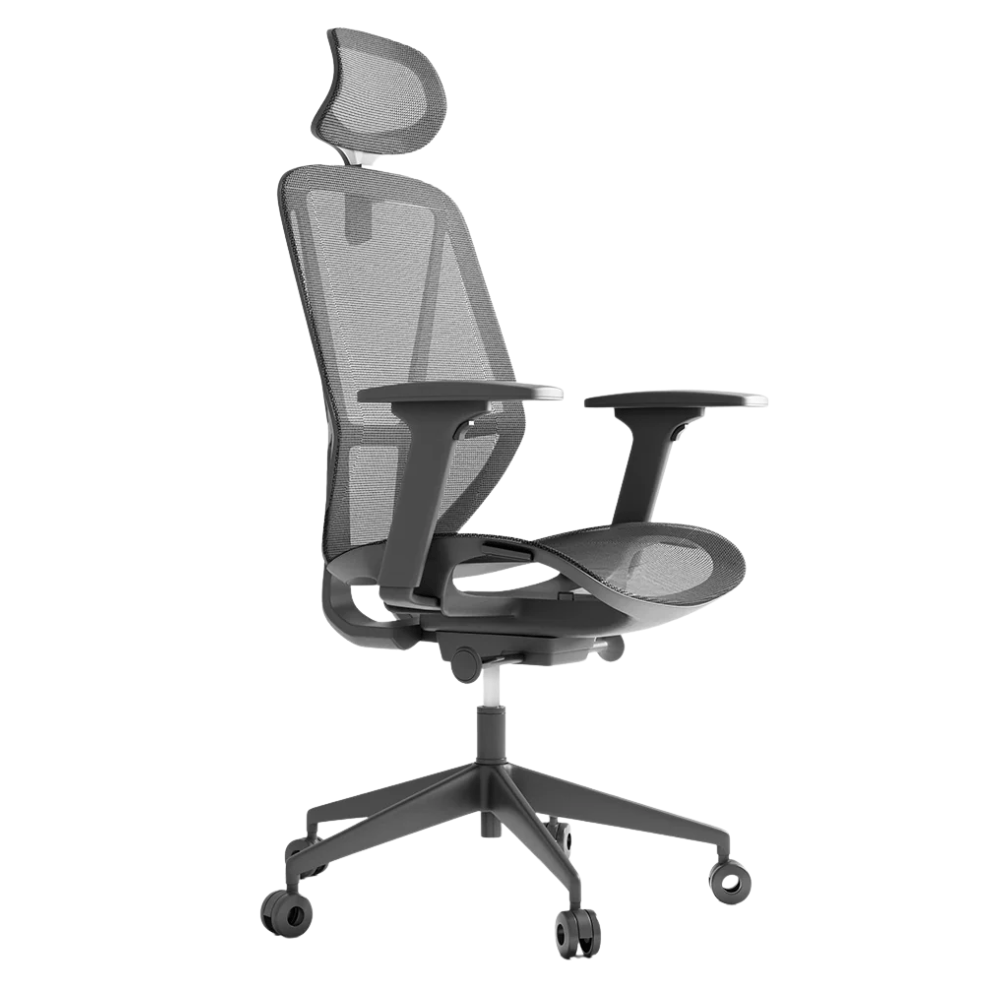 Silla de Oficina Ejecutiva Ergonómica - OFFIHO BLACK GLOVE OHE - 505 - Negro - Respaldo y Asiento en Malla - OHE-505 - OFFIHO - NOGAL BEAT - Sillas de Oficina