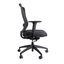 Silla de Oficina Ejecutiva Ergonómica - OFFIHO WICKER OHE - 139 - Respaldo en Malla y Asiento Tapizado - OHE - 139 - OFFIHO - NOGAL BEAT - Sillas de Oficina