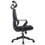 Silla De Oficina Ejecutiva - GERSA NIZA ALTO - Negro - Respaldo En Malla y Asiento Tapizado - Niza Alto - GERSA - NOGAL BEAT - Sillas de oficina