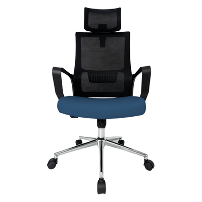 Silla De Oficina Ejecutiva - GERSA Zoom NG Alto - Varios Colores - Respaldo En Malla y Asiento Tapizado - Zoom NG Alto - GERSA - NOGAL BEAT - Sillas de Oficina