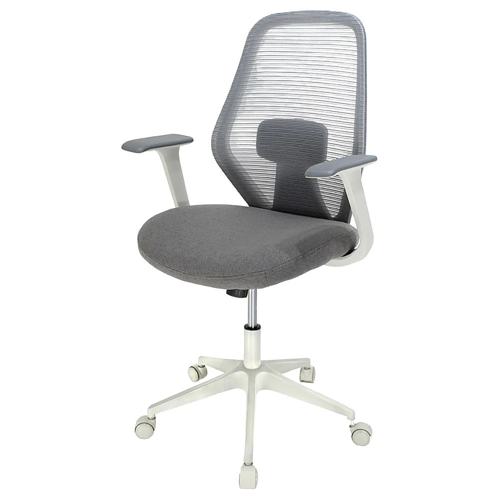 Silla de Oficina Ejecutiva - KINGSTRONG BASTIA 8349W SILL0904940 - Varios Colores - Respaldo en Malla y Asiento Tapizado - SILL0904940 - Mundo In - NOGAL BEAT - Silla Ejecutiva