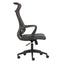 Silla ejecutiva MOBILIARIO EN MOVIMIENTO Alzette negro con respaldo alto en malla y base certificada BIFMA.