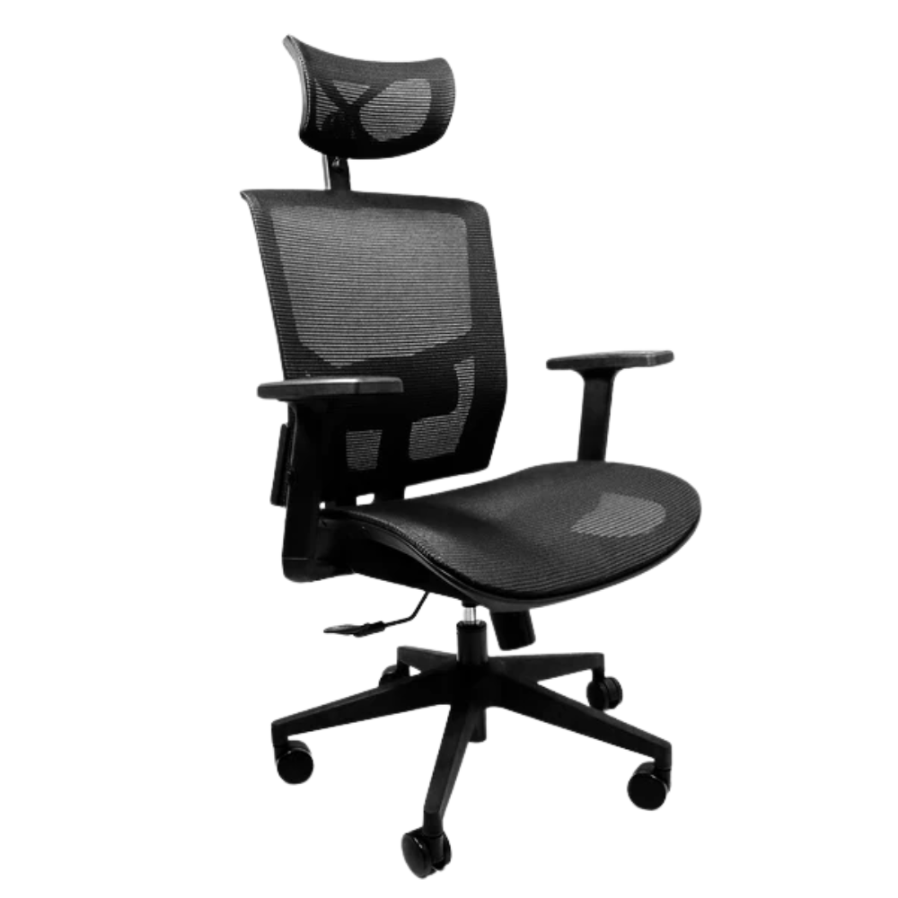 Silla de Oficina Ejecutiva - NOGAL BEAT HABANA MESH - Varios Colores - Respaldo y Asiento en Malla - Habana mesh - MOBILIARIO EN MOVIMIENTO - NOGAL BEAT - Sillas de Oficina